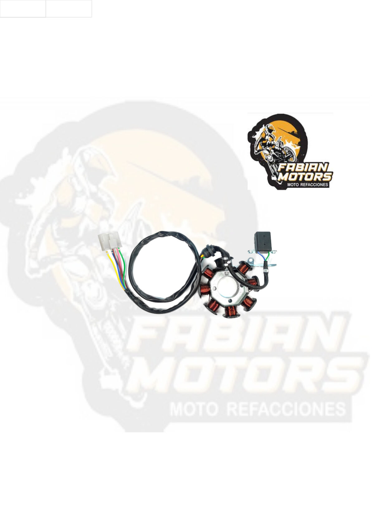 ESTATOR COMPLETO 12V P/ XEVERUS 250, P/ DM-200 (8 BOBINAS)