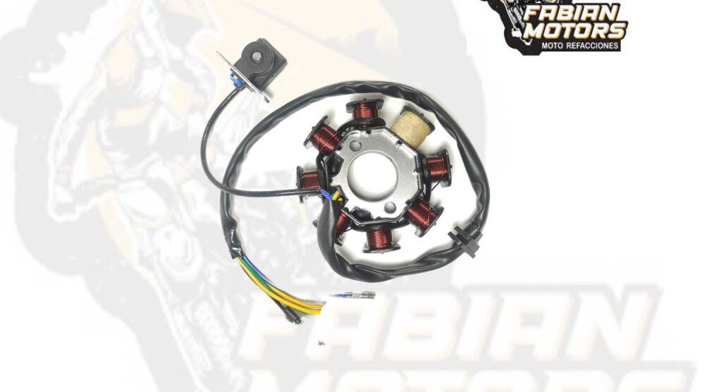 112-043010-1 ESTATOR COMPLETO 12V P/ DS-150, P/ PHANTOM/ADVENTURE (8 BOBINAS)