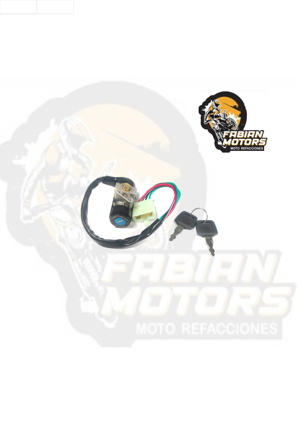 INTERRUPTOR ENCENDIDO 12V P/ CS-125 / ISLO SL-125/ BIZ-100 (JUEGO)