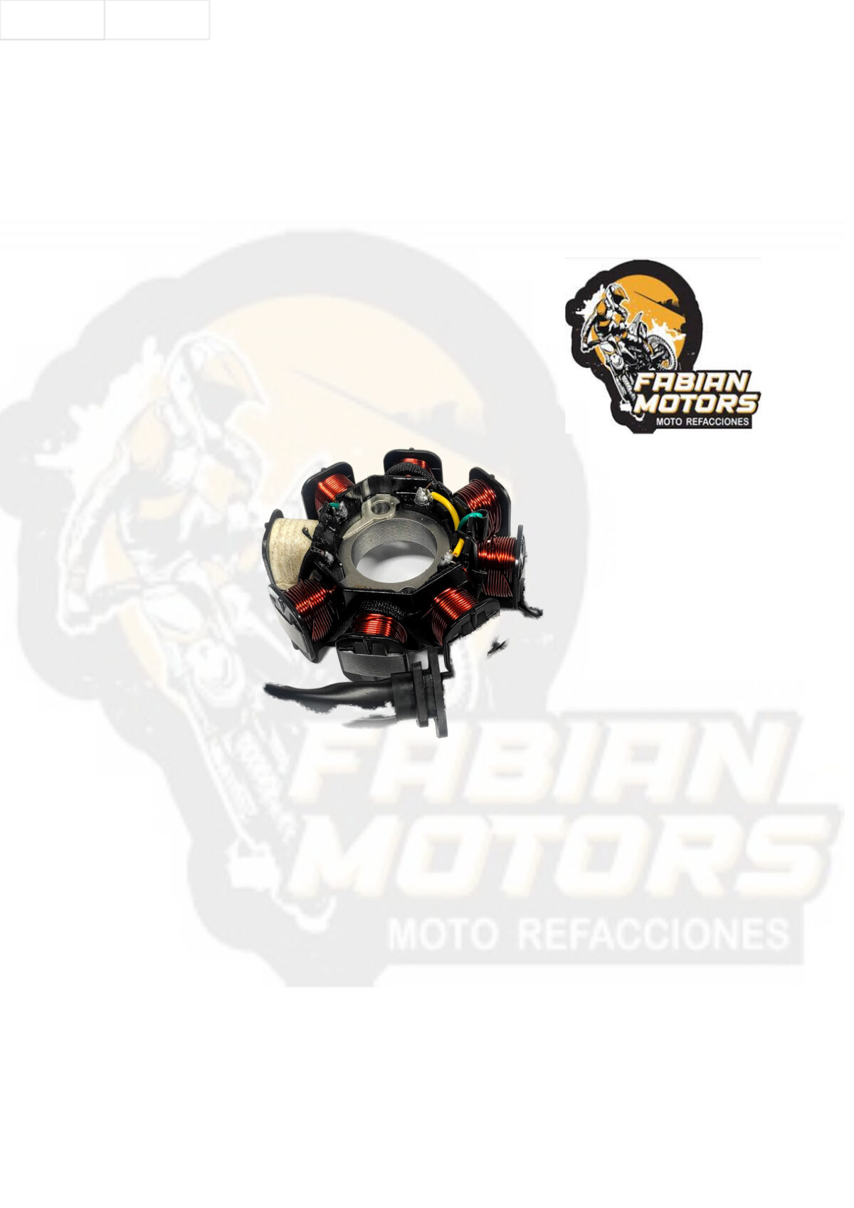 ESTATOR COMPLETO 12V P/ CS-125, P/ WS-150, P/ WS-175, P/ DS-125, P/ DS-150, P/ VITALIA 150, P/ MODERNA 150/175, P/ WS-150 SPORT, P/ X-125, P/ X150G  (8 BOBINAS)