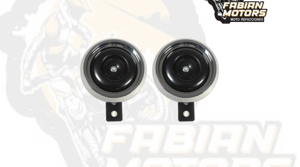 CLAXON DOBLE CON BASE 12V P/ FT-150 (JUEGO)
