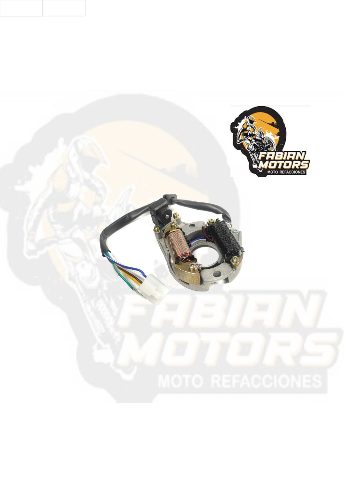 ESTATOR COMPLETO 12V P/ AT-110 (2 BOBINAS)