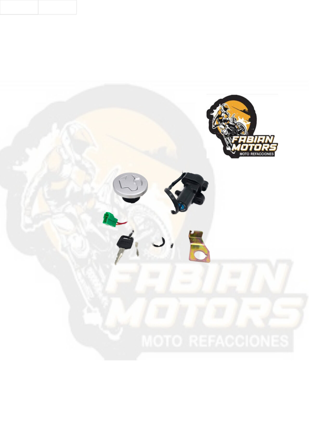 INTERRUPTOR ENCENDIDO 12V P/ GIXXER-150 (JUEGO)
