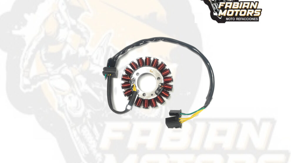 112-052010-1 ESTATOR COMPLETO 12V P/ GIXXER-150 SF (18 BOBINAS)