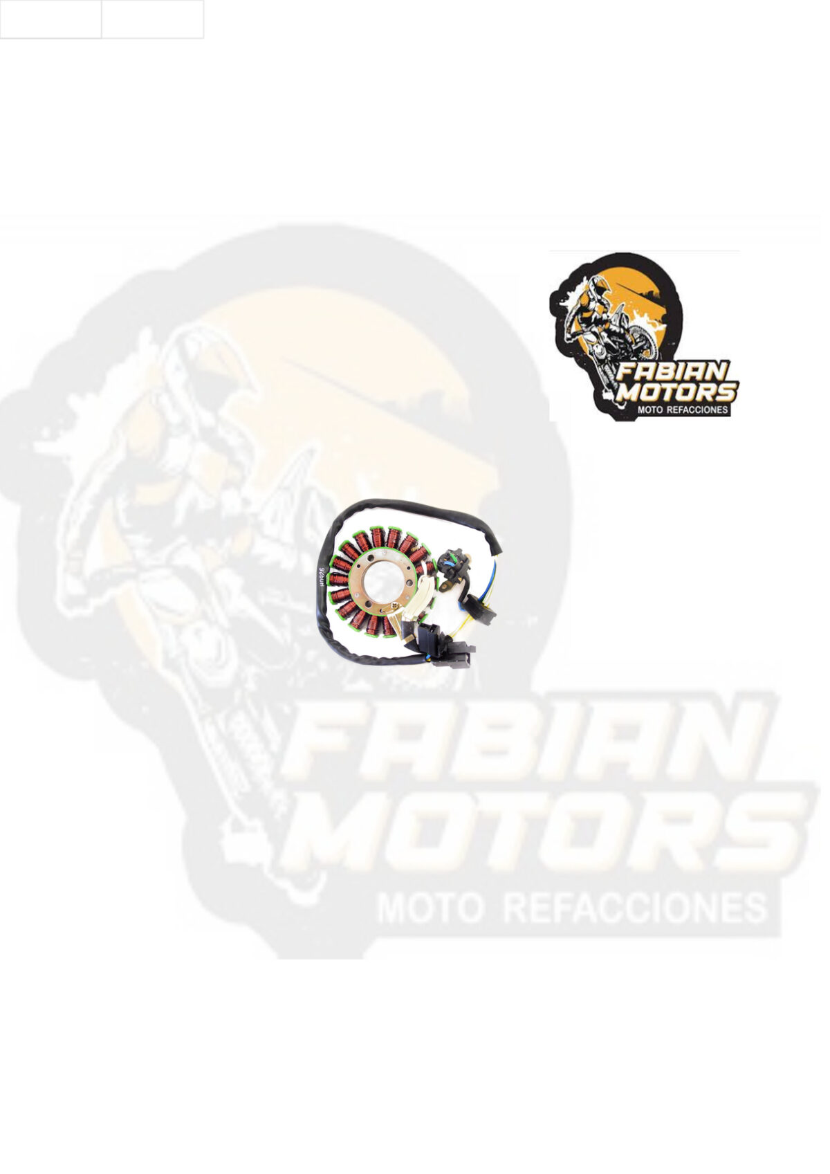 ESTATOR COMPLETO 12V P/ EN-125 HU (18 BOBINAS)