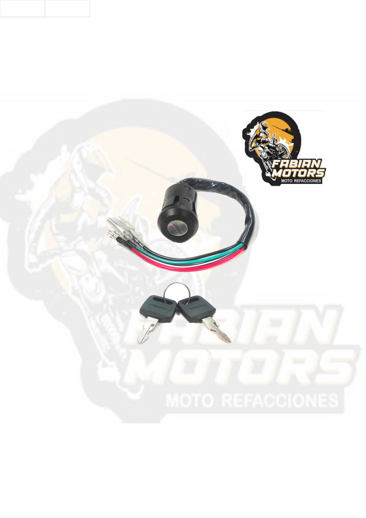 INTERRUPTOR ENCENDIDO 12V P/ CARGO-125 M.A. (JUEGO)
