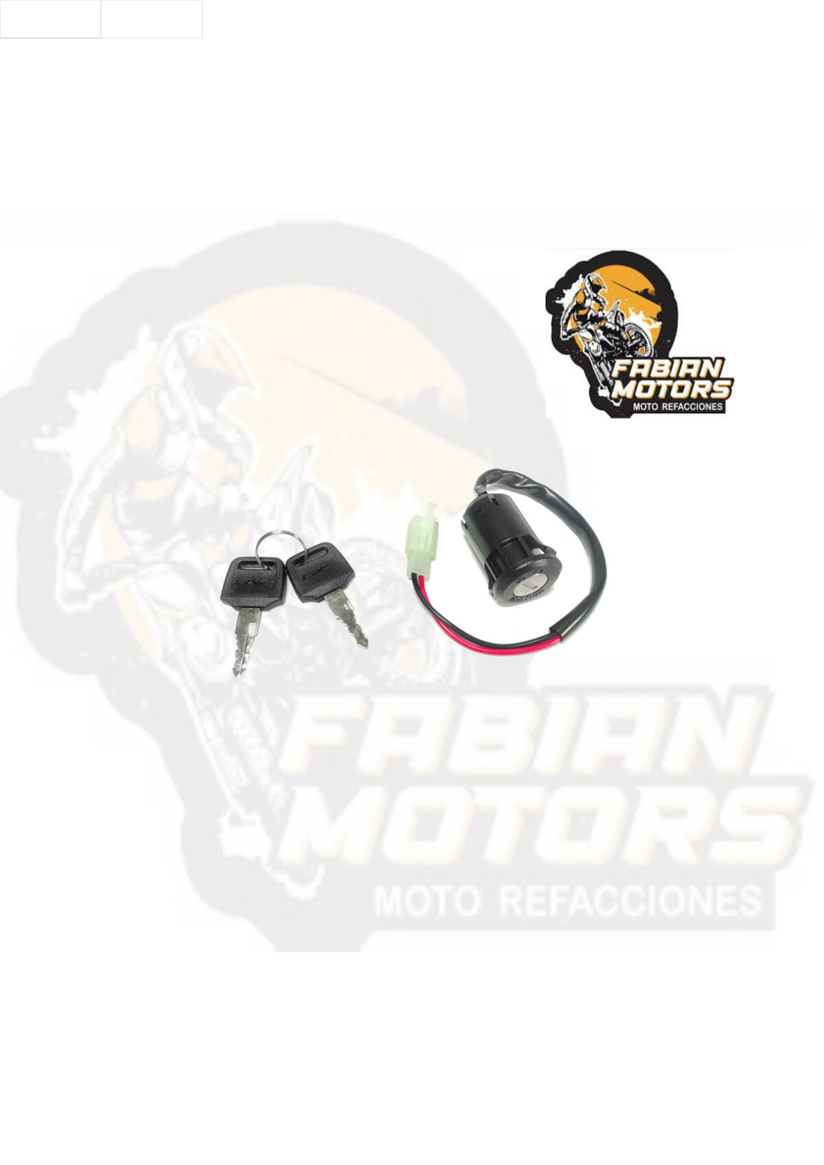 INTERRUPTOR ENCENDIDO 12V P/ CARGO-125 M.N. (JUEGO)