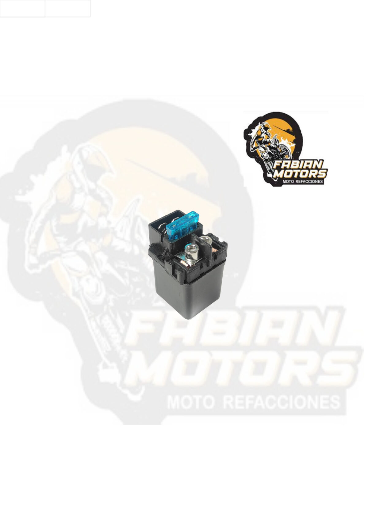 RELEVADOR (RELAY) ARRANQUE C/ PORTA FUSIBLE 12V P/ FZ-16