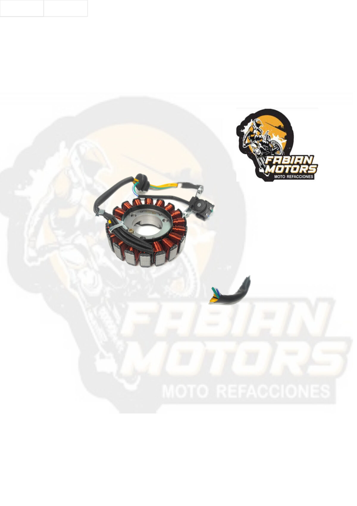 ESTATOR COMPLETO 12V P/ GL-150 CARGO (18 BOBINAS)