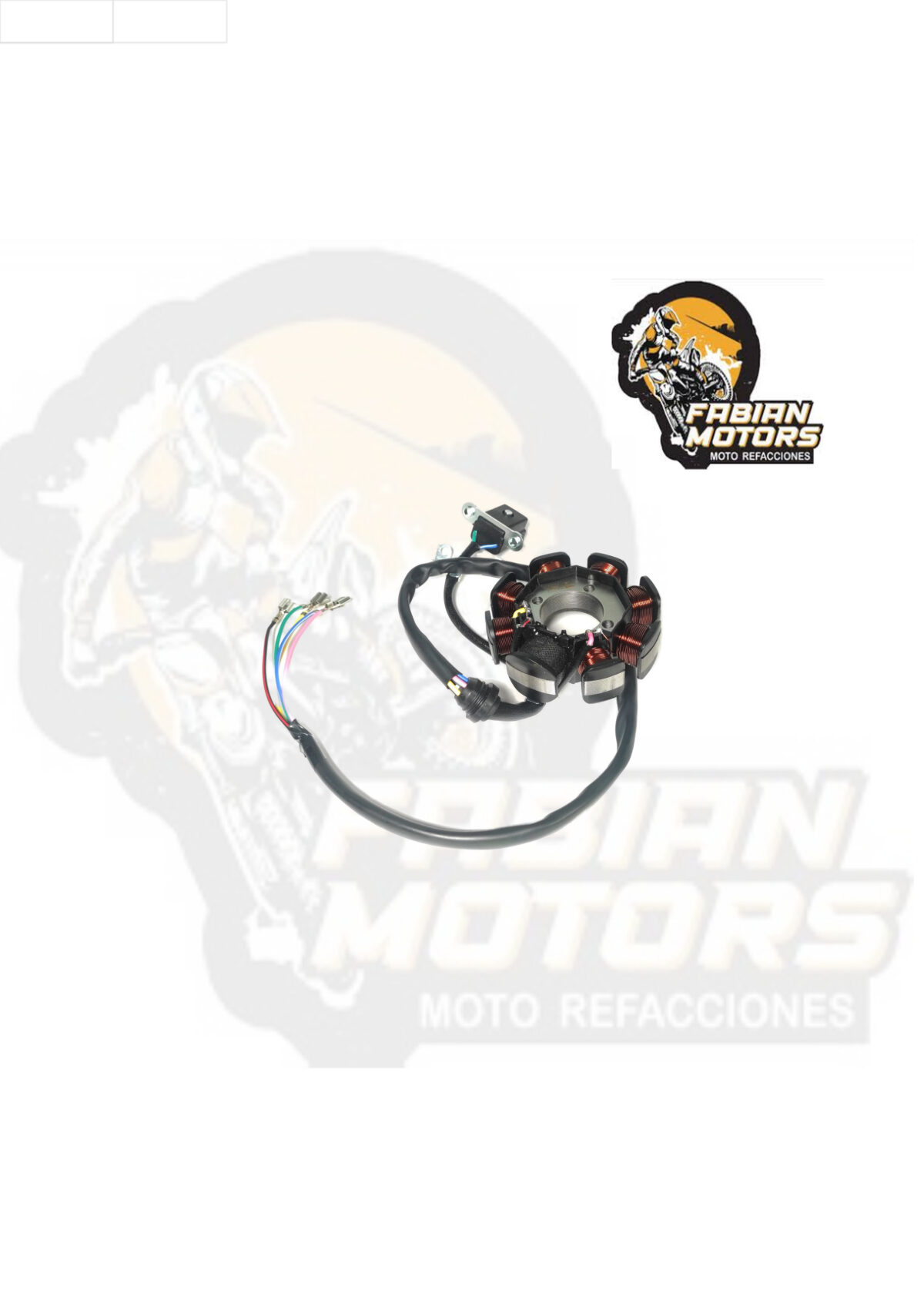 ESTATOR COMPLETO 12V P/ RC-200, P/ SPITFIRE (8 BOBINAS)