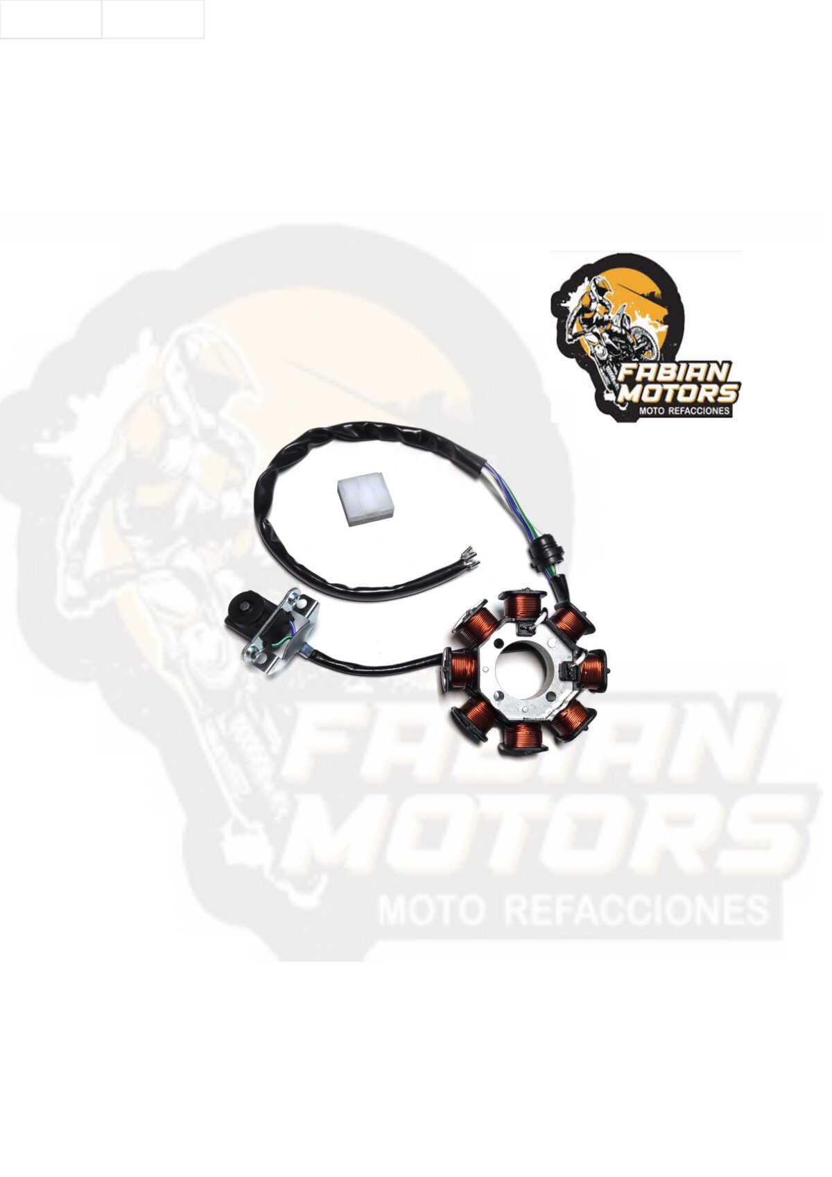 ESTATOR COMPLETO 12V P/ VORT-X 200 (8 BOBINAS)