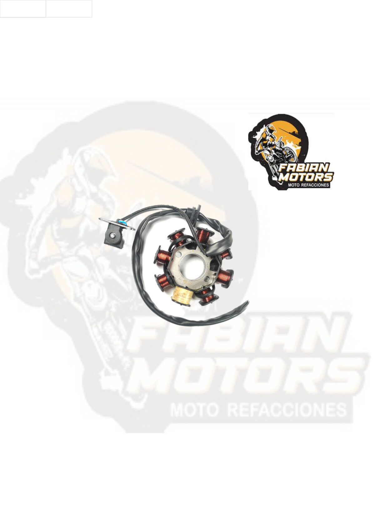 ESTATOR COMPLETO 12V P/ BIT-150, P/ D125LT, P/ W-150 '22-'23 (8 BOBINAS)