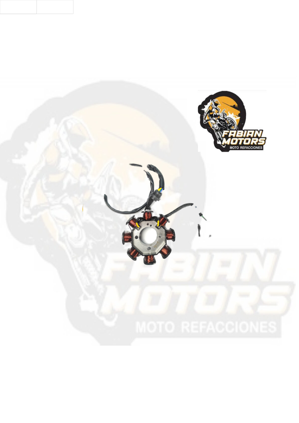 ESTATOR COMPLETO 12V P/ ROCKETMAN 250 (8 BOBINAS)