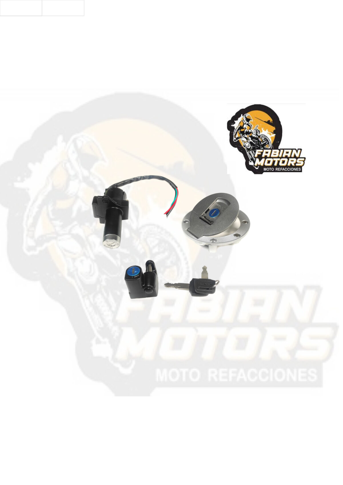 INTERRUPTOR ENCENDIDO COMPLETO 12V P/ DM-250 (JUEGO)