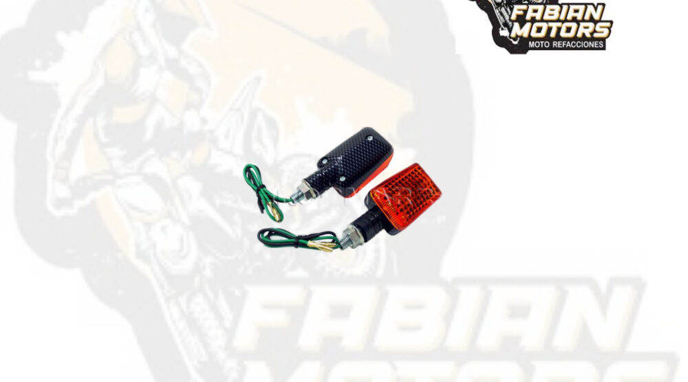 DIRECCIONAL UNIVERSAL 12V MINI FIBRA CARBONO (PAR)