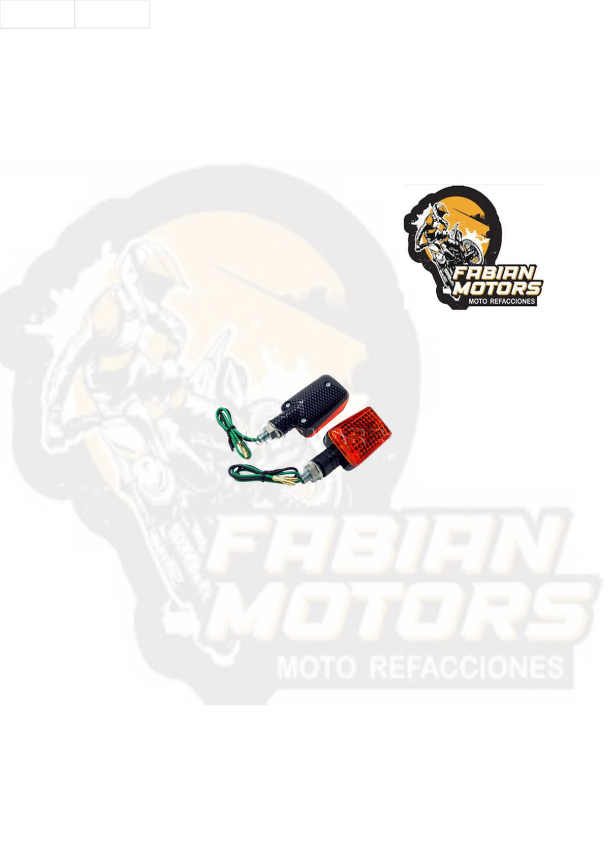 DIRECCIONAL UNIVERSAL 12V MINI FIBRA CARBONO (PAR)