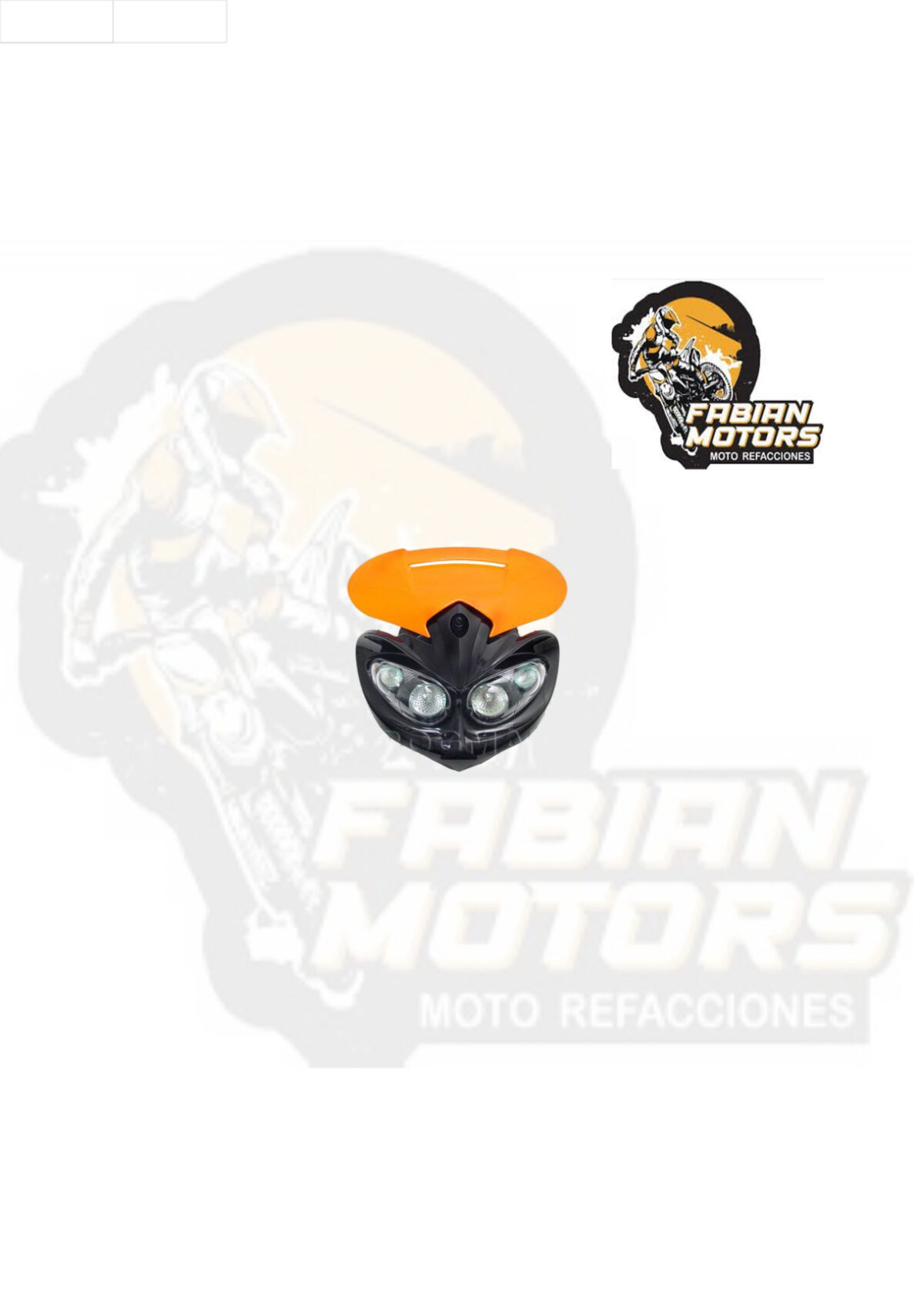 FARO C/ BASE UNIVERSAL EAGLE-EYE 12V 20W NARANJA TWN