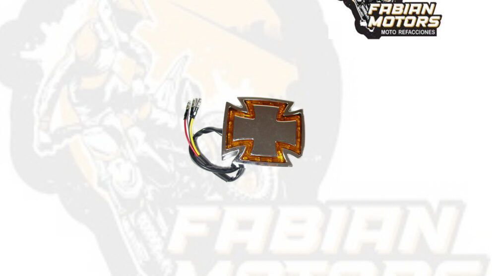 DIRECCIONAL TRASERA 12V 10W CROMADA TIPO CHOPPER (PIEZA)
