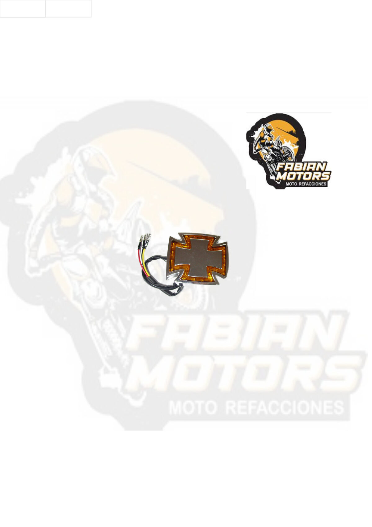 DIRECCIONAL TRASERA 12V 10W CROMADA TIPO CHOPPER (PIEZA)