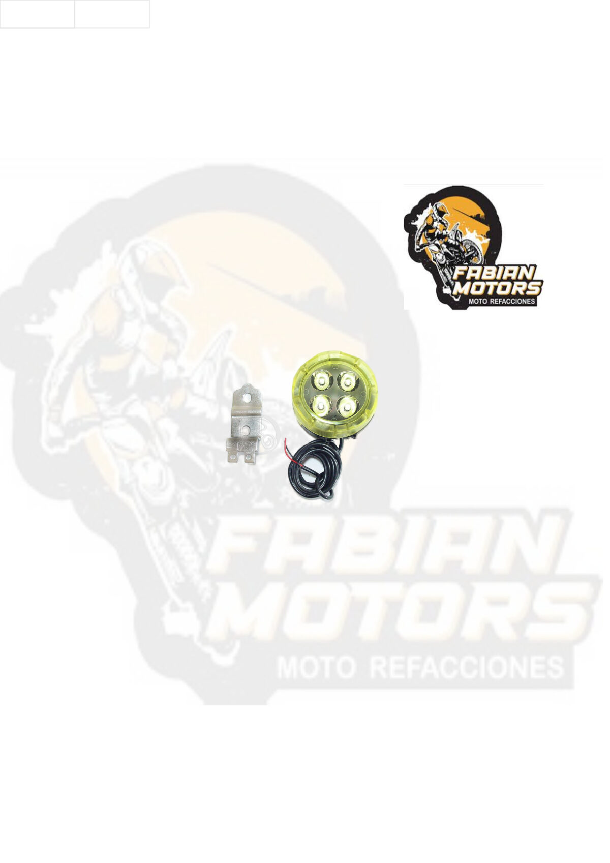 FARO AUXILIAR CON BASE AMARILLA 12V 20W SG-901