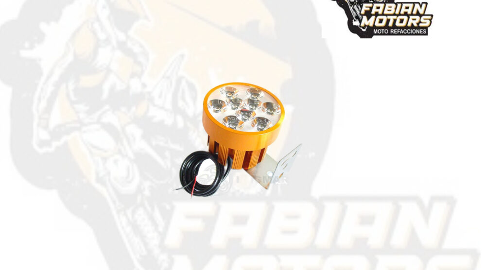 113-000042-1 FARO AUXILIAR CON BASE DORADA 12V 20W SG-119