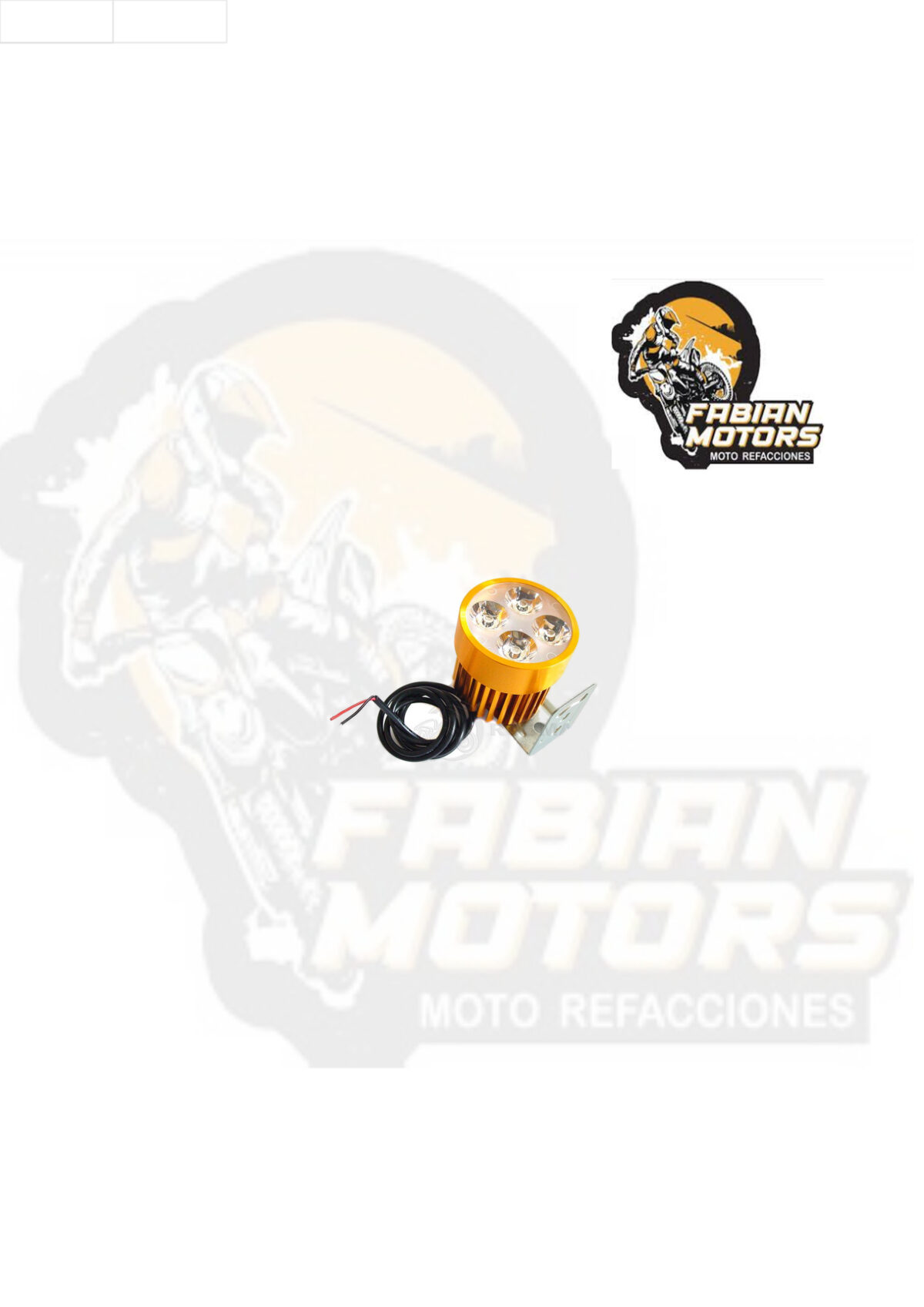 FARO AUXILIAR CON BASE DORADA 12V 20W SG-0110A