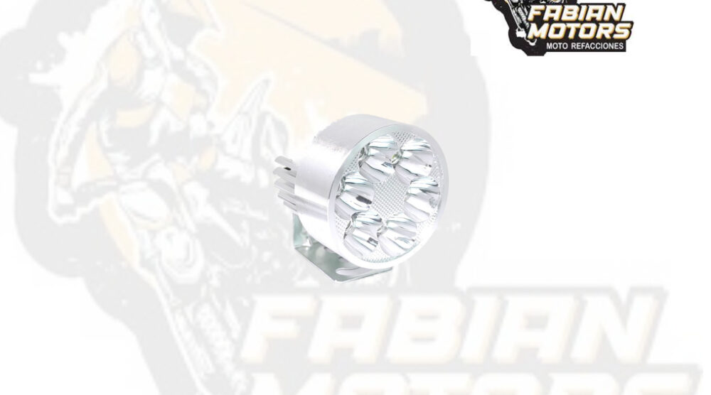 113-000070-1 FARO AUXILIAR 6 LEDS CON BASE 12V PLATA SG-116A