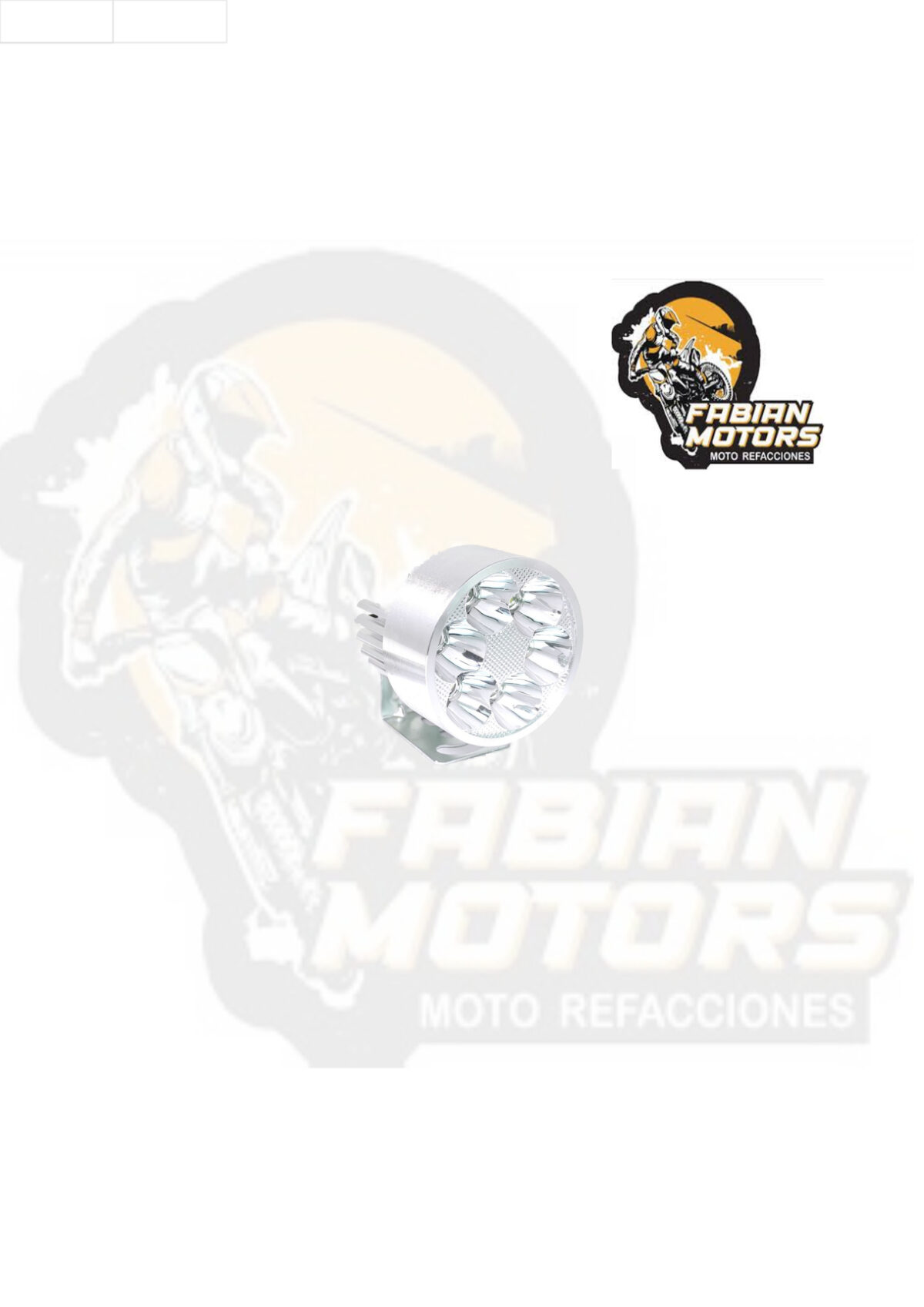 FARO AUXILIAR 6 LEDS CON BASE 12V PLATA SG-116A