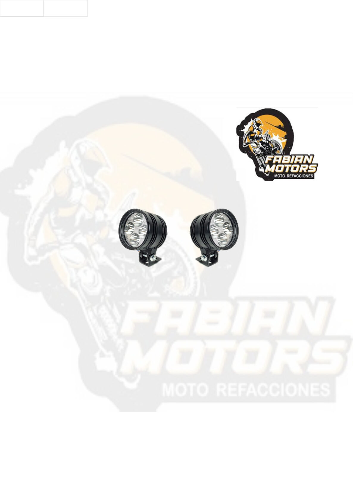 FARO AUXILIAR 4 LEDS CD 12V 18W 3500LM BS-016 CON INTERRUPTOR 12V (JUEGO)
