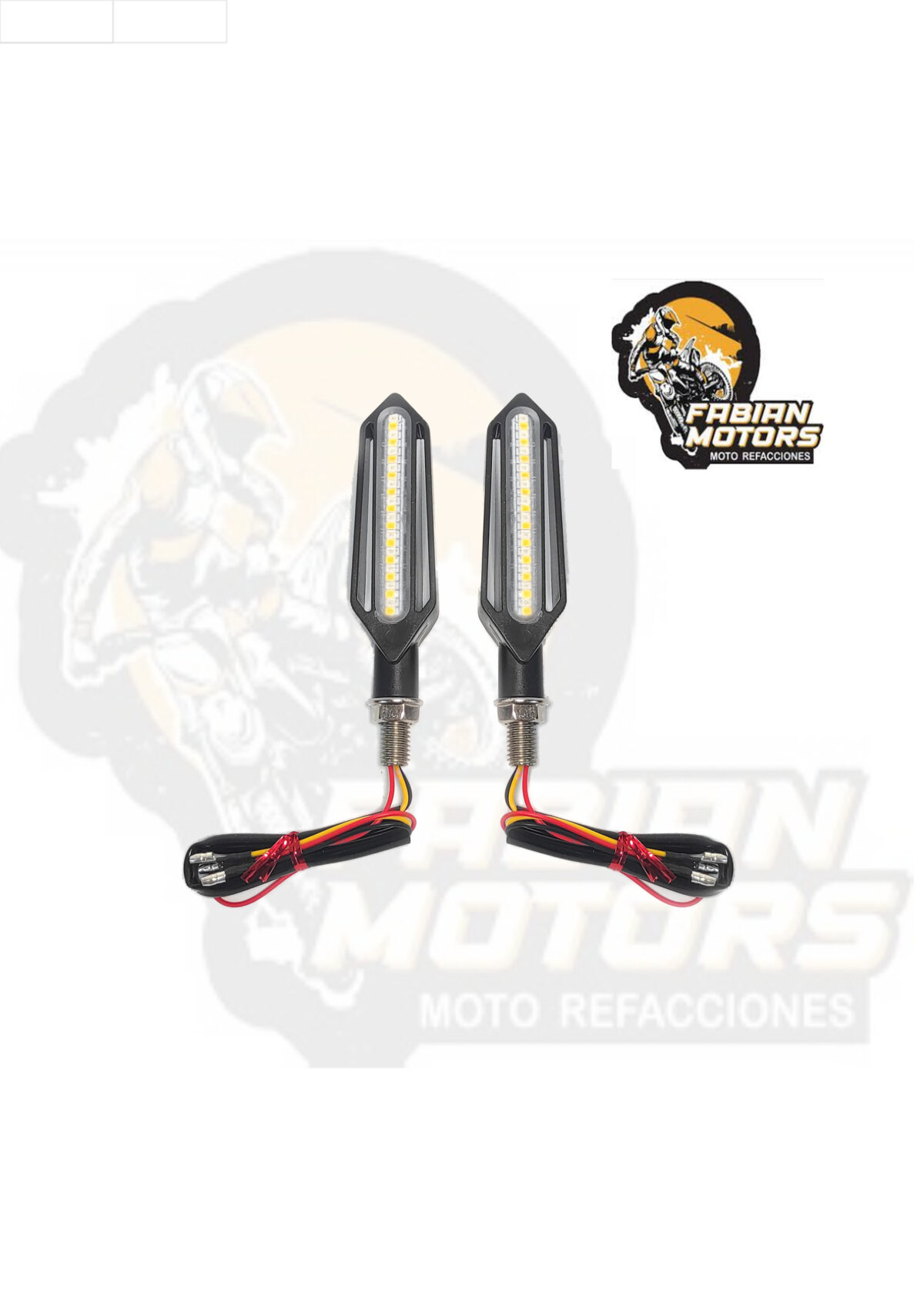 DIRECCIONAL LED 12V LUZ ROJA/AMARILLA UNIVERSAL A-20 (PAR)