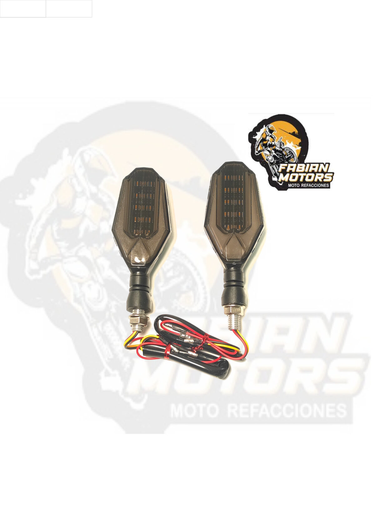 DIRECCIONAL LED 12V LUZ ROJA/AMARILLA SECUENCIA UNIVERSAL A-23 (PAR)