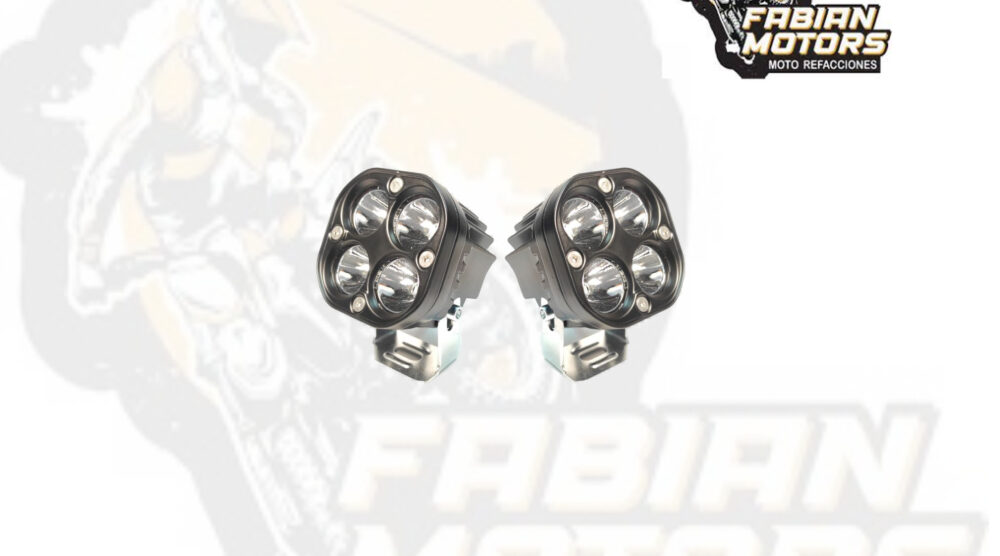 113-000106-1 FARO 4 LEDS CUADRADO UNIVERSAL 3" 12V 40W 4000 LUMENS LED001 (JUEGO)