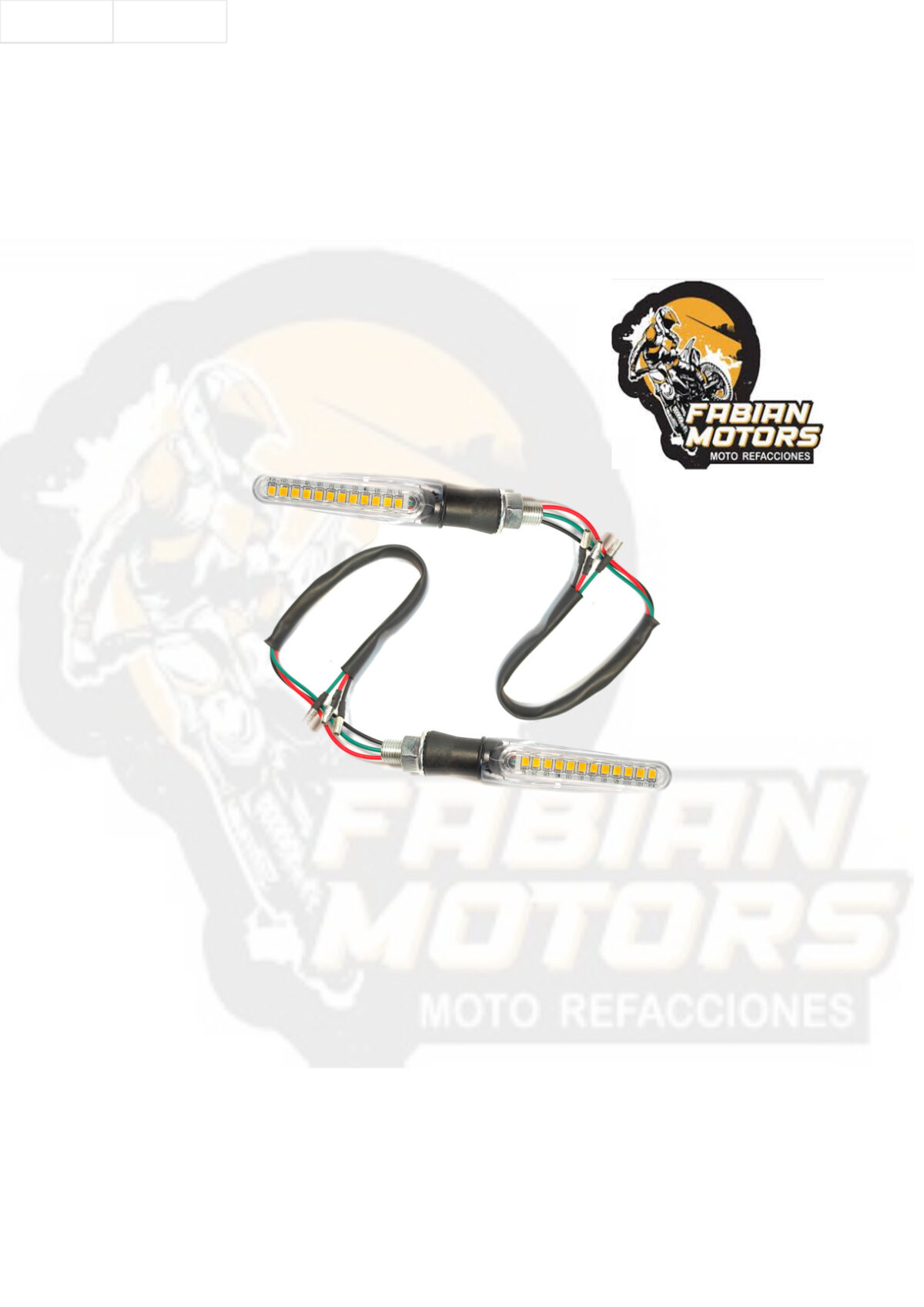 DIRECCIONAL UNIVERSAL LED 12V LUZ AMARILLA/BLANCA SECUENCIAL TL0802 (PAR)