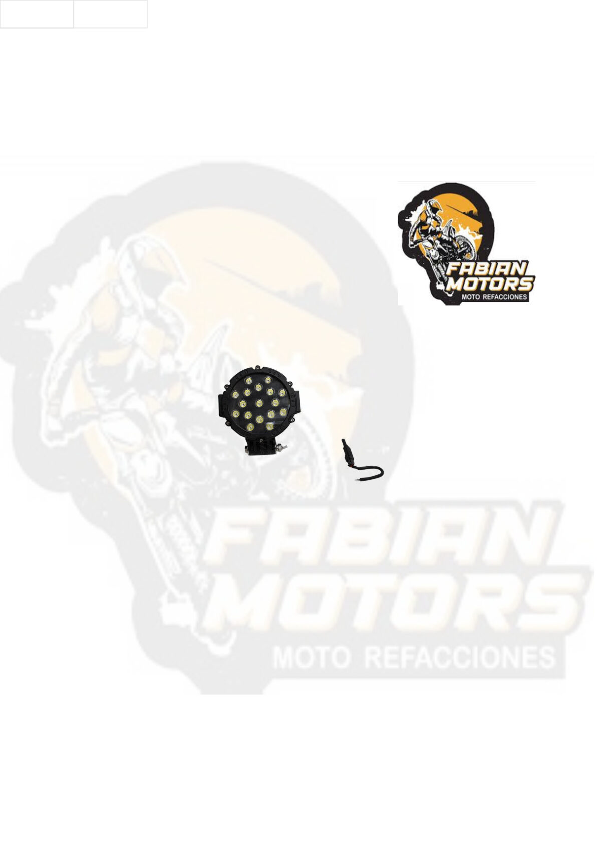 FARO 17 LEDS REDONDO 7" 51W 9-32V 3700 LUMENS NEGRO