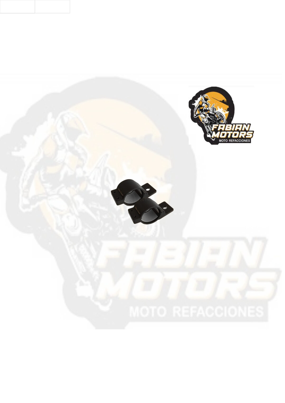 SOPORTES FARO TECHX2 49MM-54MM (1.93-2.13") DIAMETRO ALUMINIO (JUEGO)