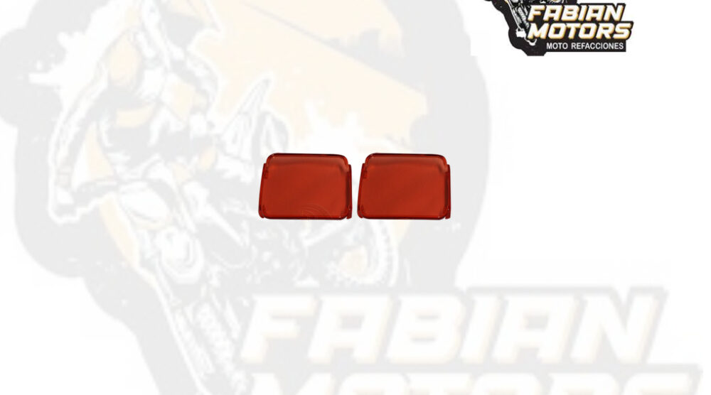 MICA PLASTICO ROJA PARA FARO CUADRADO 3" TECHX2  (PIEZA)