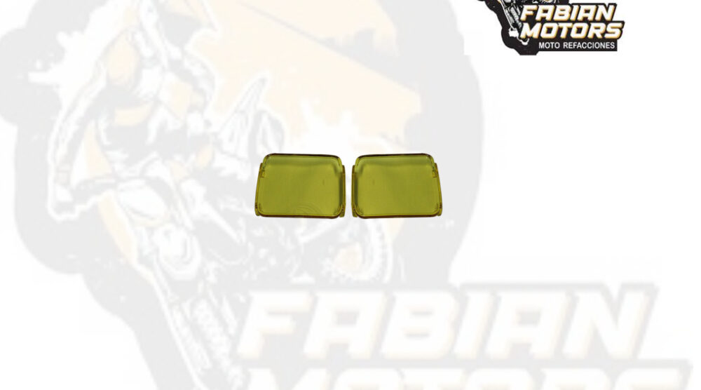 MICA PLASTICO AMARILLA PARA FARO CUADRADO 3" TECHX2 (PIEZA)