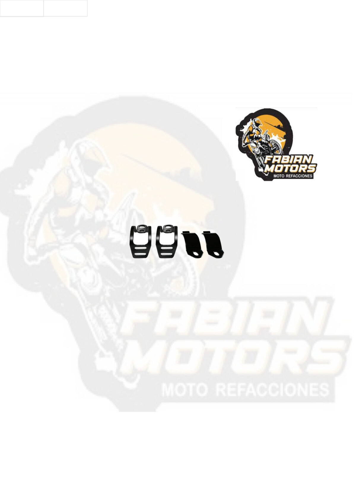 SOPORTE FARO TECHX2 ACERO NEGRO 6.35CM (2.5") (PAR)