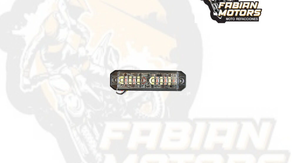 LUZ ESTROBOSCOPICA TECHX2 12 LEDS 12.06CM (4.75") LUZ BLANCA/AMBAR 36W 10-30V