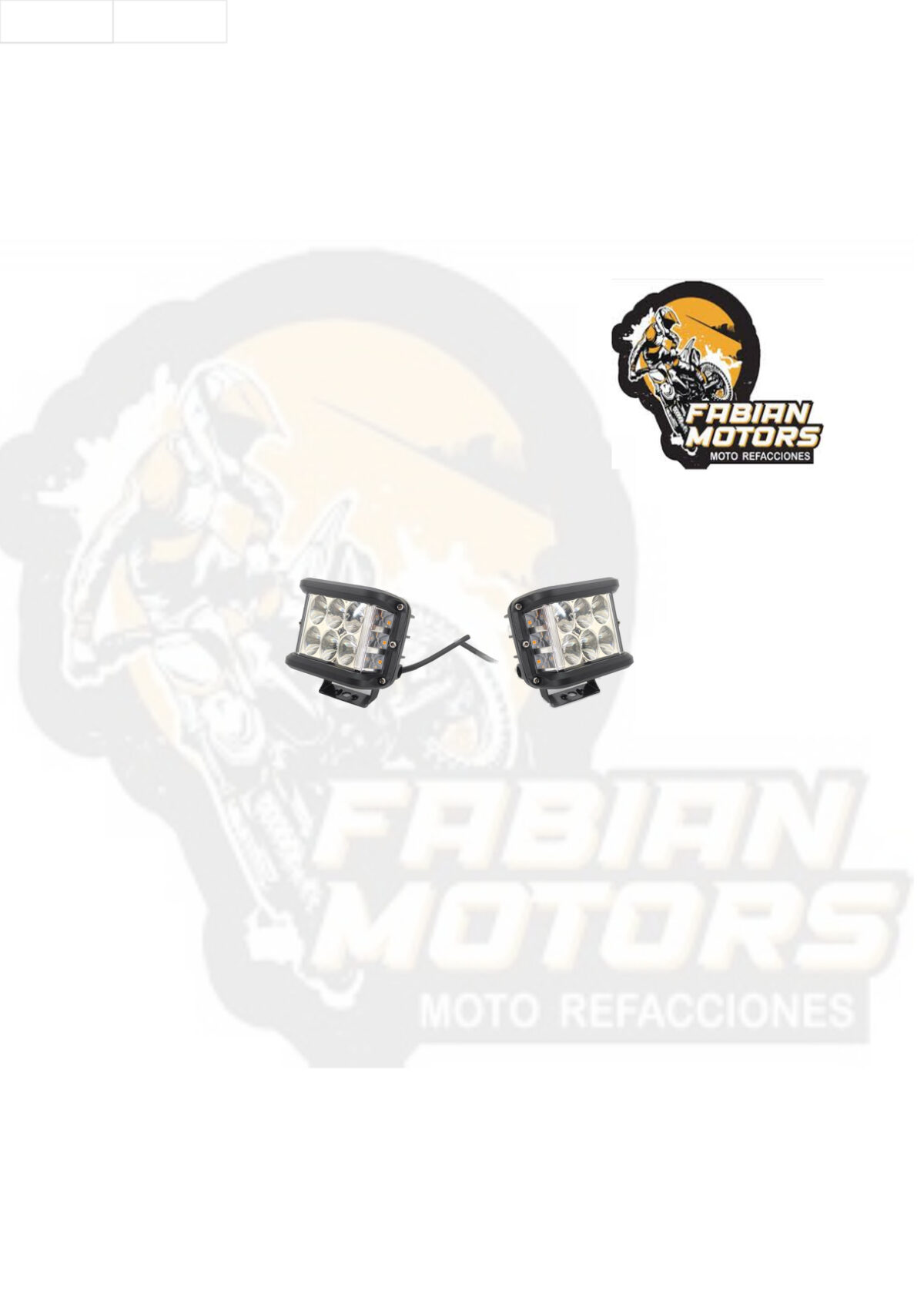 FARO LED TECHX2 CUADRADO 12V 60W 12 LEDS ALUMINIO NEGRO 10800lm TH-L02 (PAR)