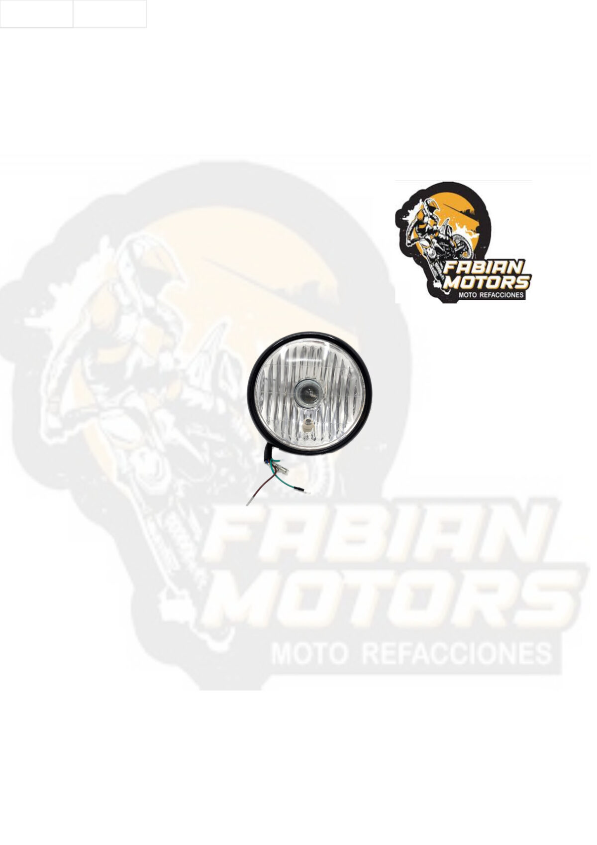 FARO COMPLETO 12V 35/35W P/ FT-125 REDONDO ´12-´22