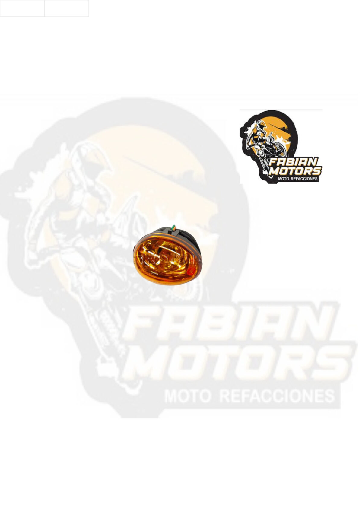 DIRECCIONAL DELANTERA IZQUIERDA NARANJA 12V 10W P/ WS-150