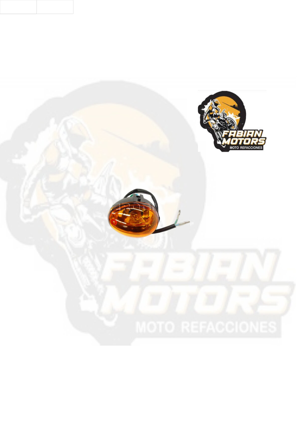 DIRECCIONAL DELANTERA DERECHA NARANJA 12V 10W P/ WS-150