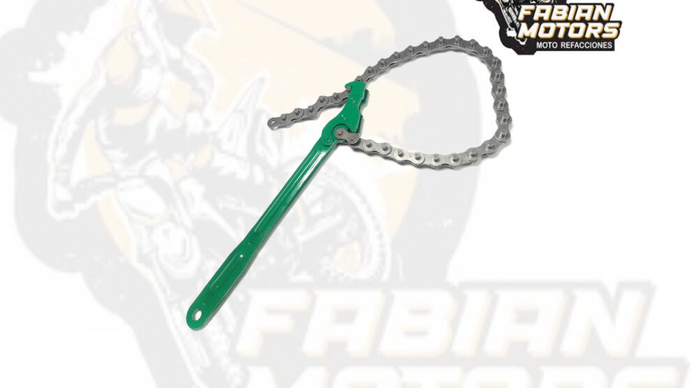 LLAVE QUITA FILTRO ACEITE C/ CADENA 30CM