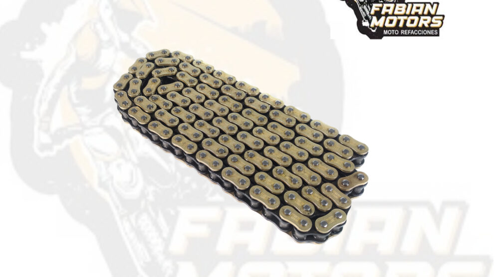 122-000109-1 CADENA GX MOTOR 428HO X 136L O-RING GOLD&BLACK (PRECIO POR PIEZA) (EN LA COMPRA DE 1 A 14 PIEZAS)