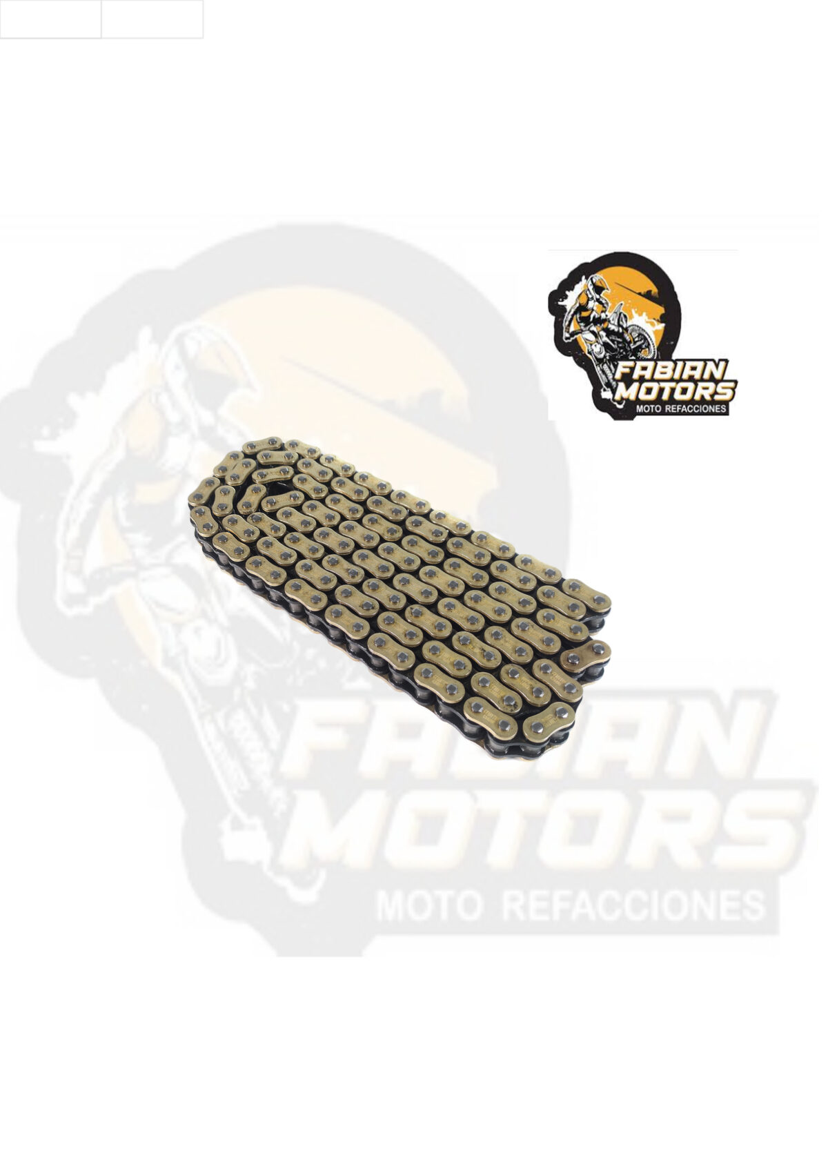 CADENA GX MOTOR 428HO X 136L O-RING GOLD&BLACK (PRECIO POR PIEZA) (EN LA COMPRA DE 1 A 14 PIEZAS)