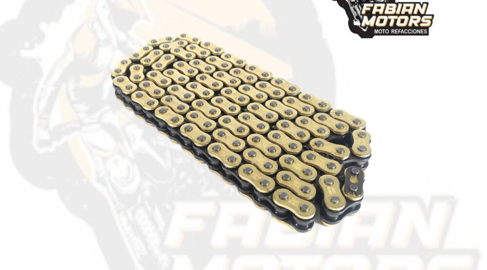 122-000111-1 CADENA GX MOTOR 520HO X 120L O-RING GOLD&BLACK (PRECIO POR PIEZA) (EN LA COMPRA DE 1 A 14 PIEZAS)