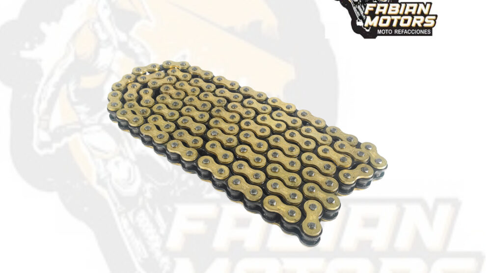 122-000112-1 CADENA GX MOTOR 520H X 120L GOLD&BLACK (PRECIO POR PIEZA) (EN LA COMPRA DE 1 A 19 PIEZAS)