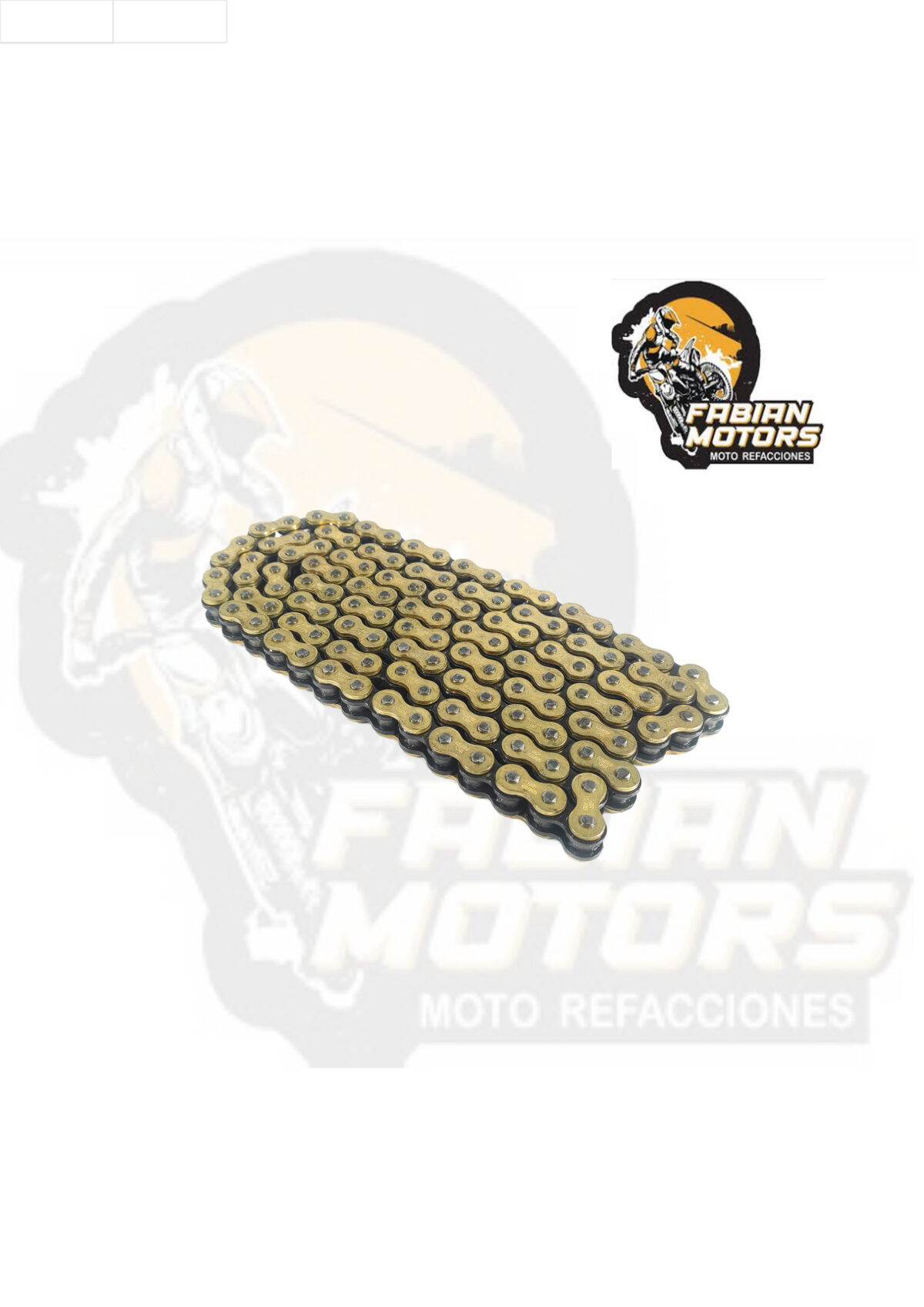 CADENA GX MOTOR 520H X 120L GOLD&BLACK (PRECIO POR PIEZA) (EN LA COMPRA DE 1 A 19 PIEZAS)