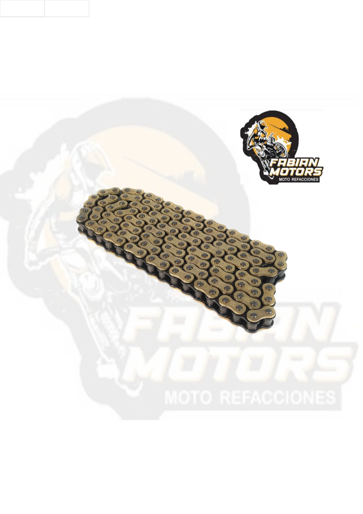 CADENA GX MOTOR 428H X 126L GOLD&BLACK (PRECIO POR PIEZA) (EN LA COMPRA DE 1 A 19 PIEZAS)